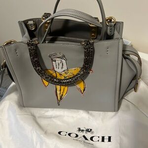 SOLD OUT!!!! Coach X Jean Michel Basquiat Rogue 25 With Snakeskin Detail